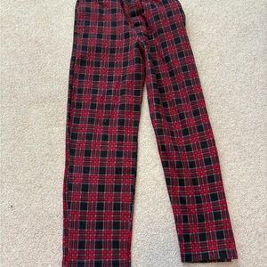 Fruit of the Loom Red and Black Plaid PJ Pants